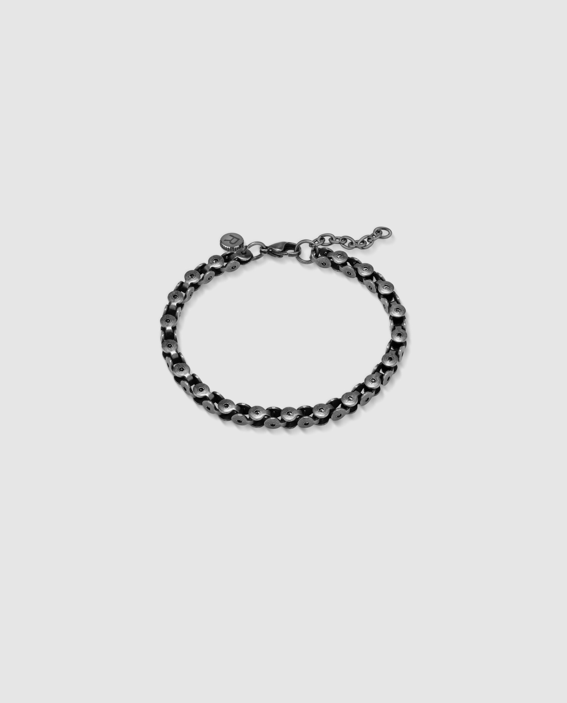 Pulseira Shadow Link de Aço Prateada Prata-1