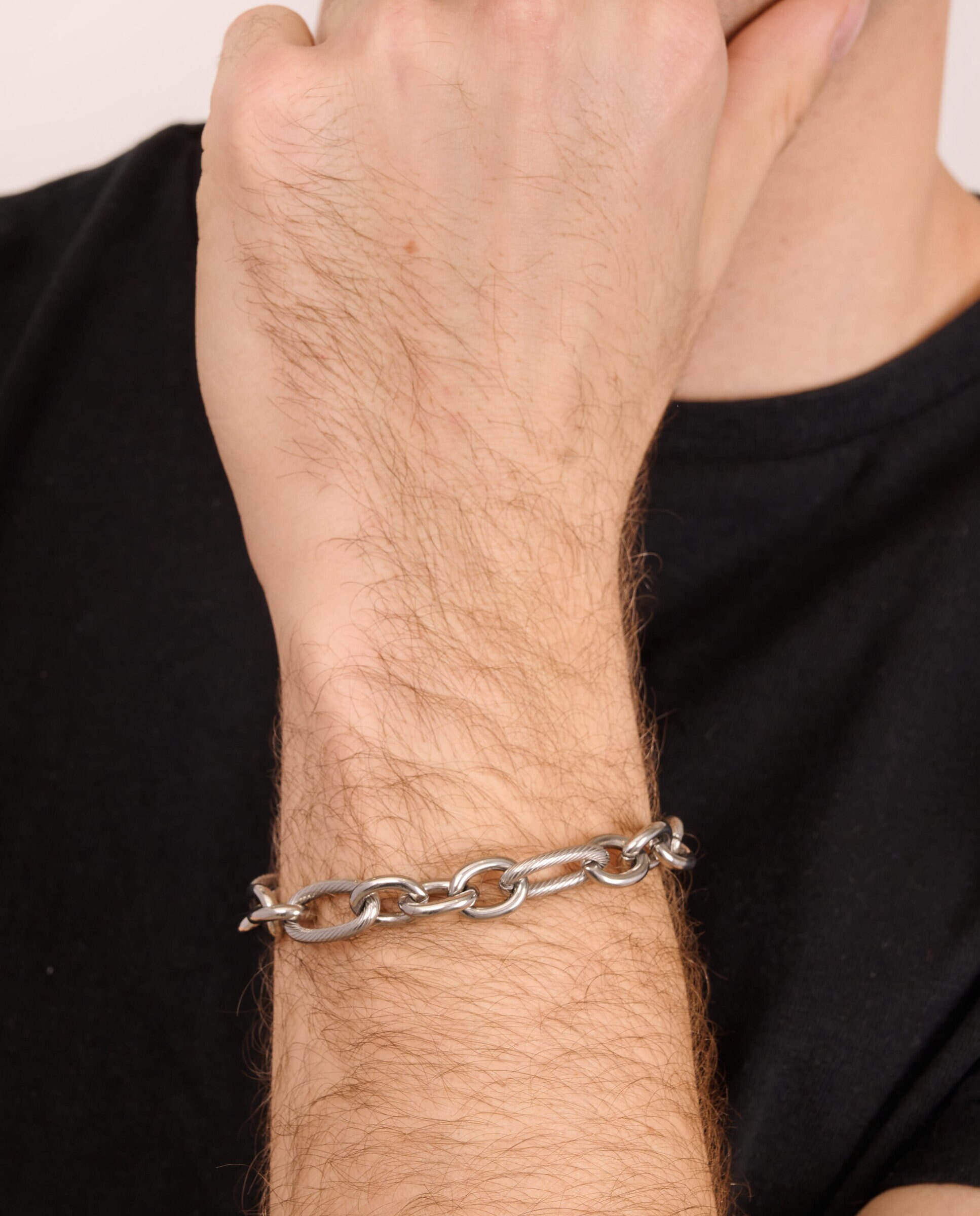 Pulseira Silver Route de Aço Prateada Prata-2