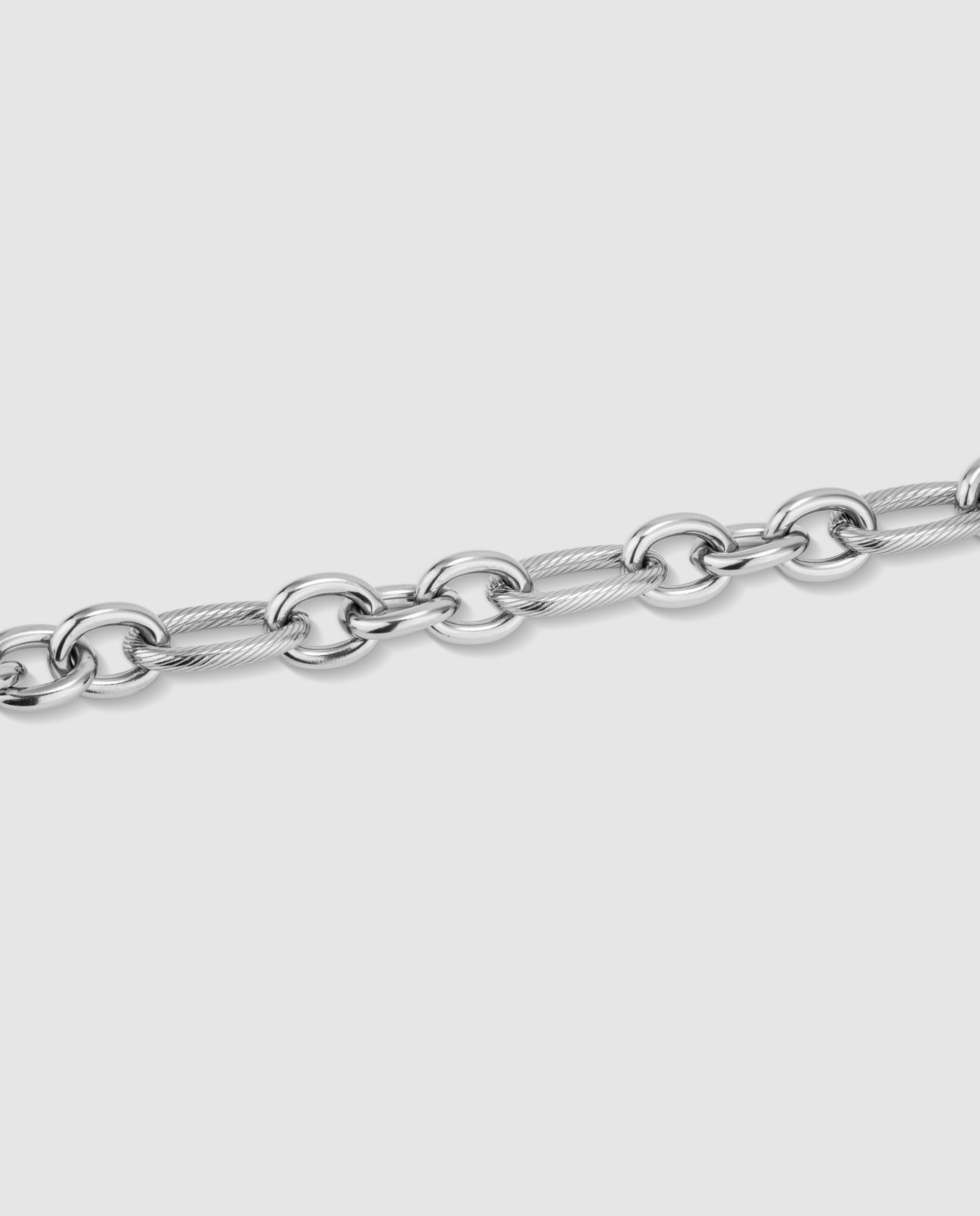 Pulseira Silver Route de Aço Prateada Prata-3