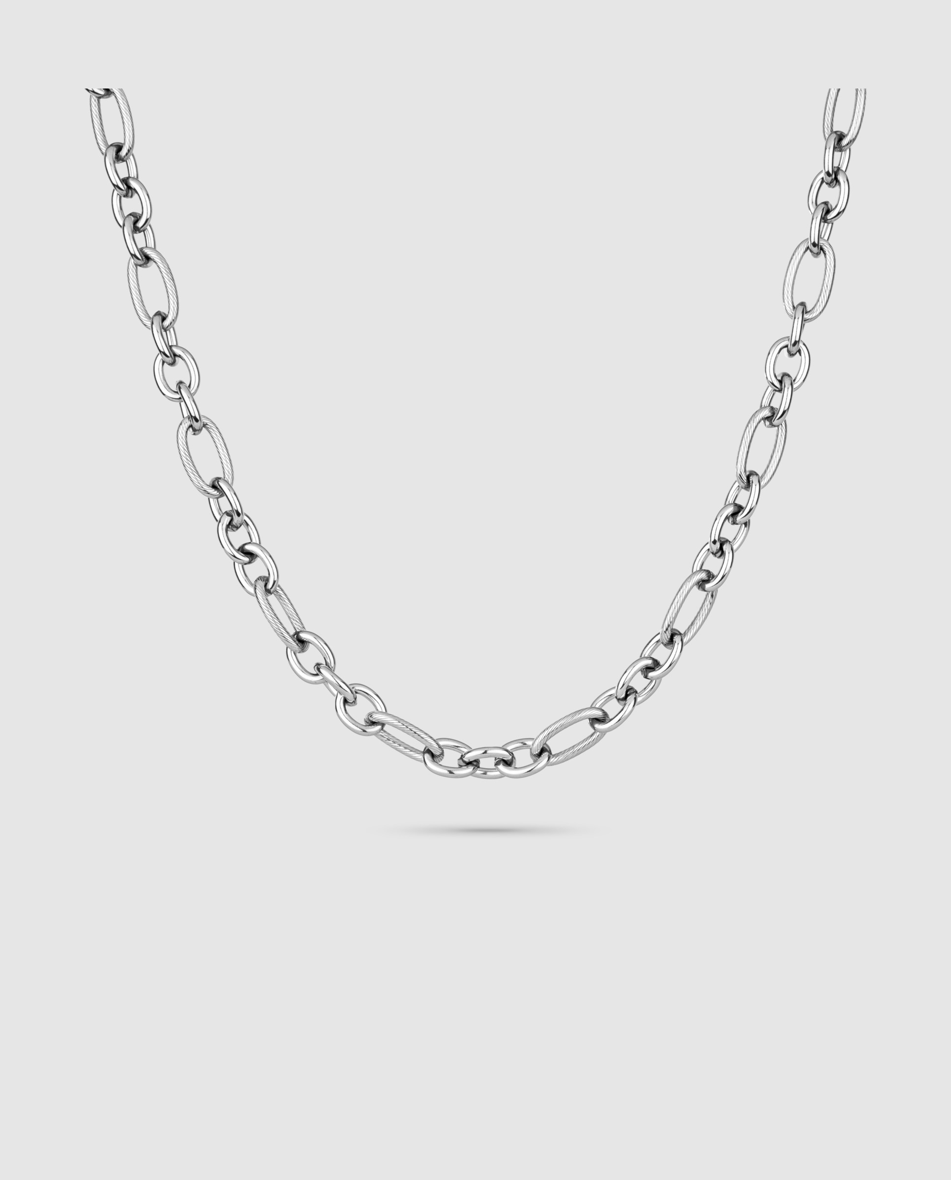 Imagem 0 de Colar Silver Route de Aço Prateado