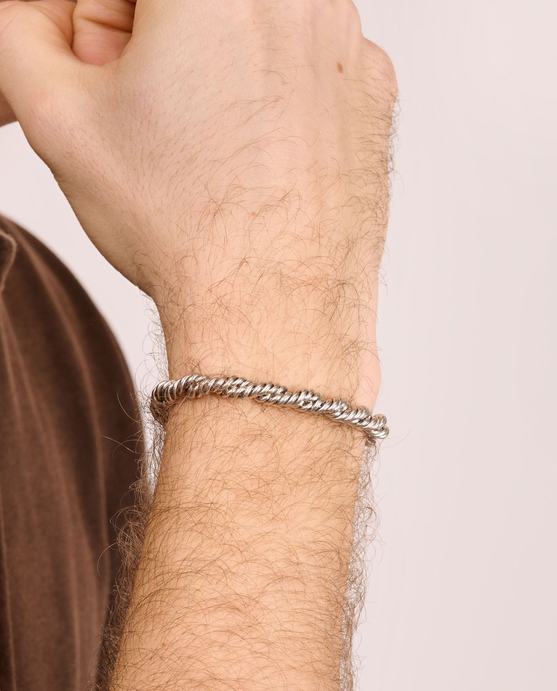 Pulseira Rivière Line de Aço Prateada Prata-2
