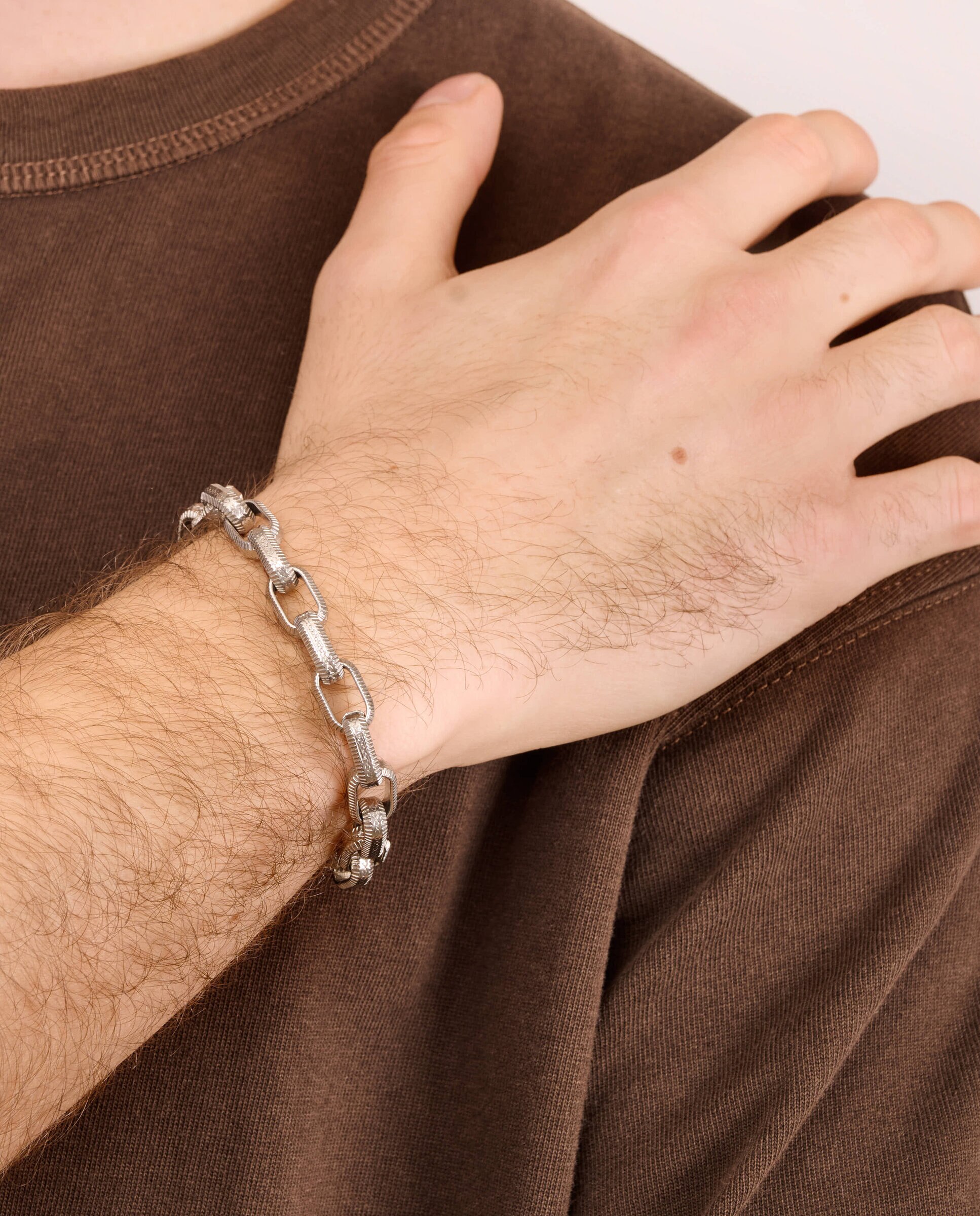 Pulseira Silver Route de Aço Prateada Prata-4