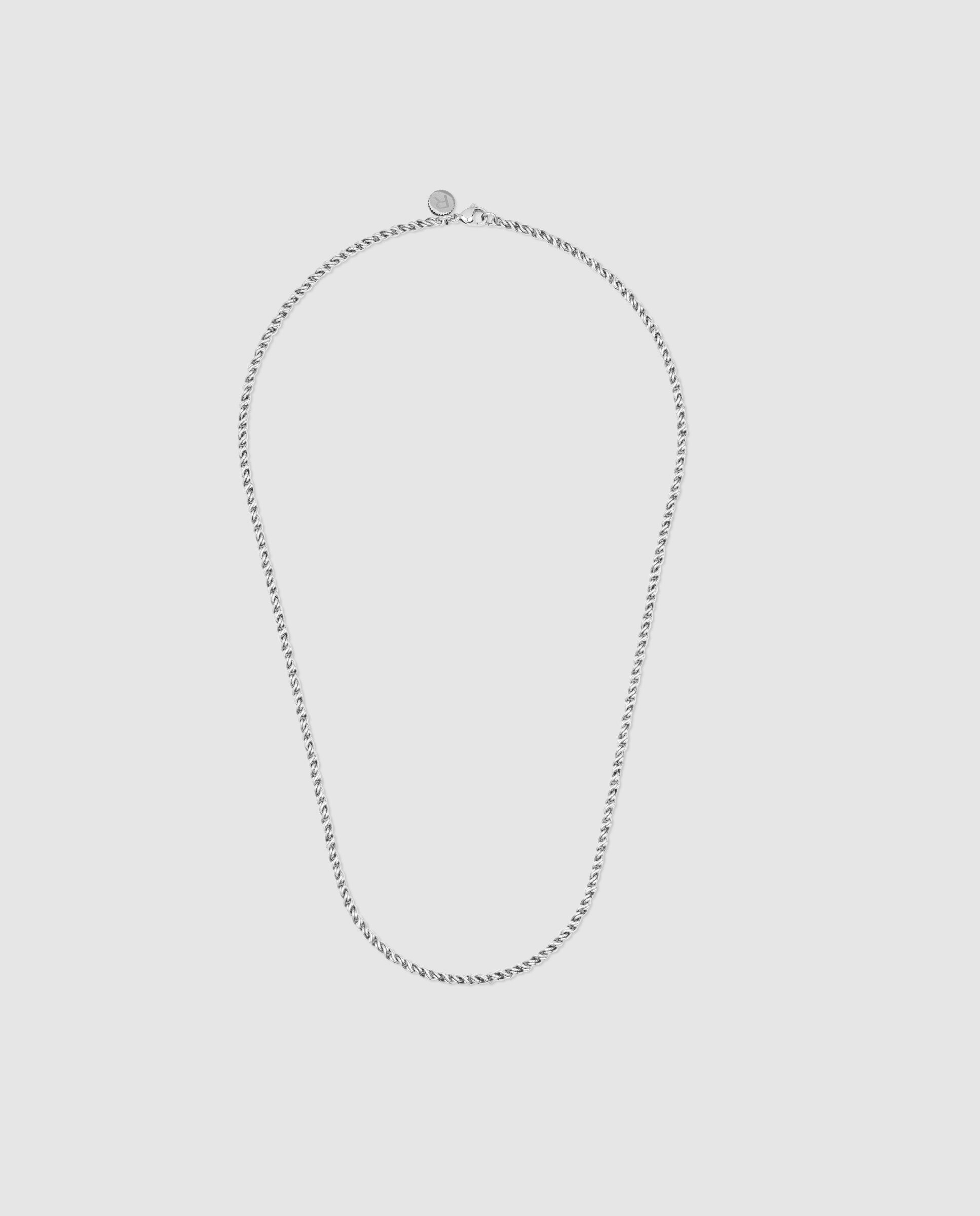 Colar Rivière Line de Aço Prateado Prata-3