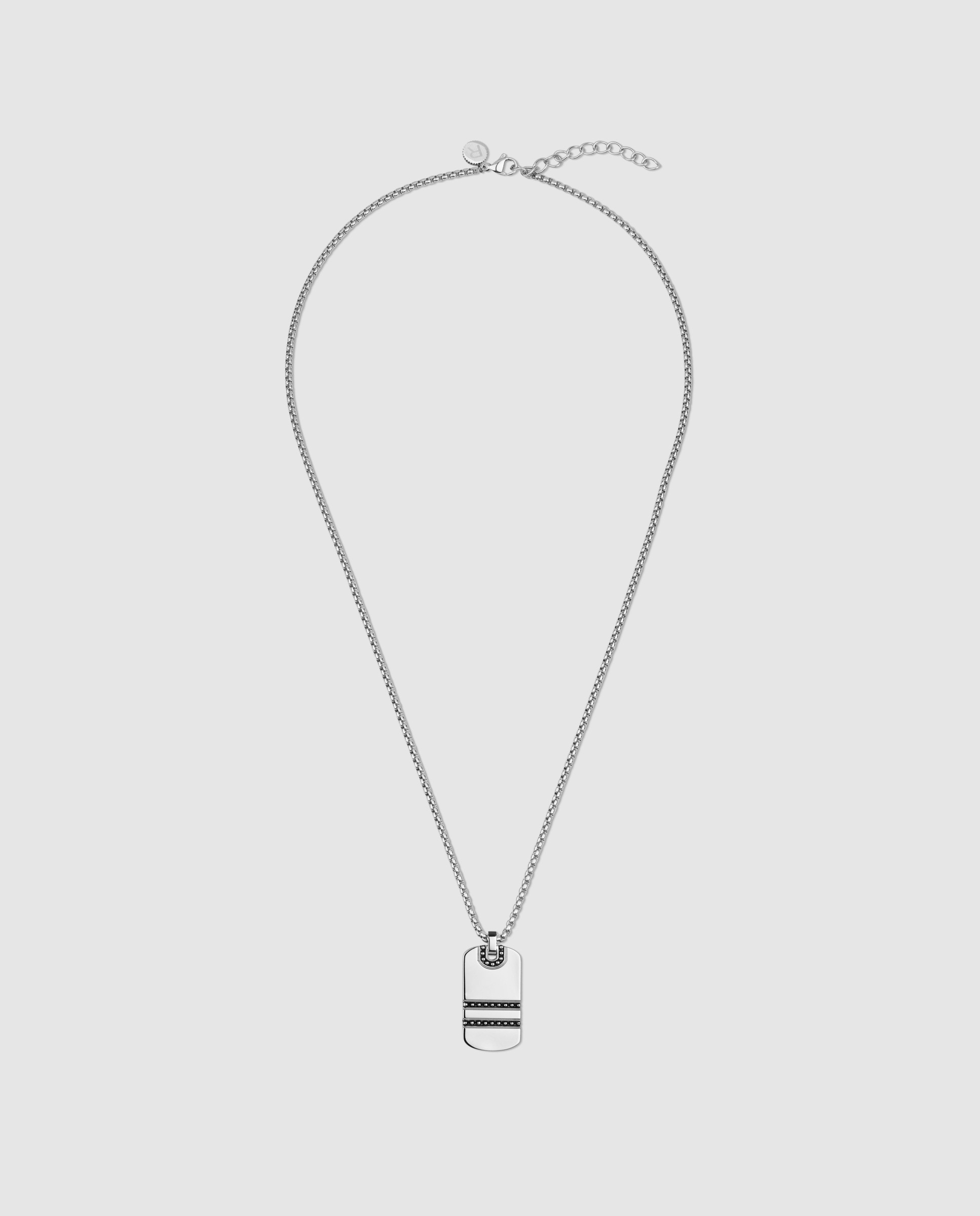 Colar Steel Creed de Aço Prateado Prata-3