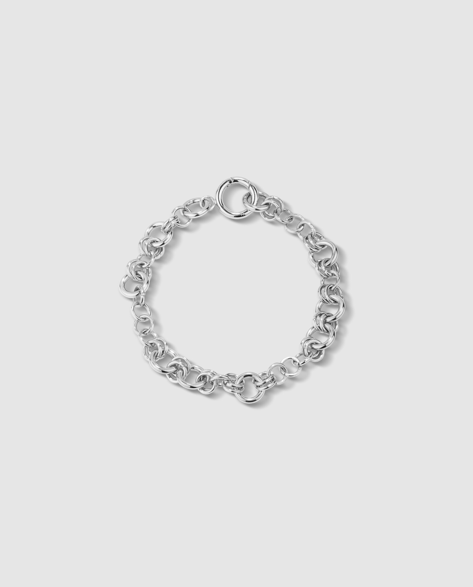 Pulseira de Elos Chains And Knots de Aço Prateada Prata-1