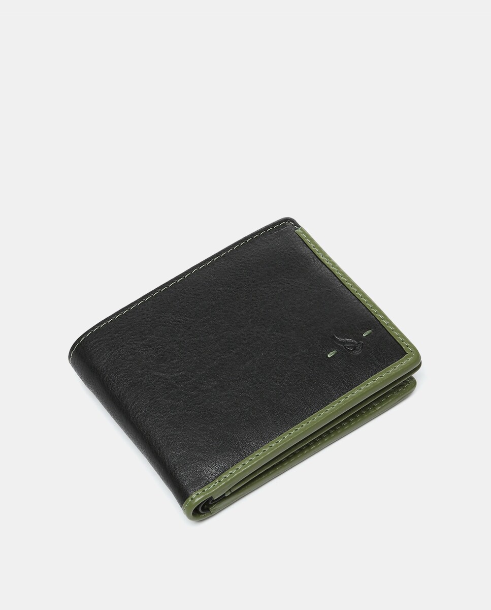 Carteira Oceans Diary de Pele com Proteção Rfid Preto-5