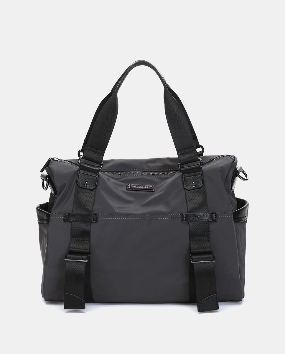Mala Shopper Freedom em Materiais Reciclados Cinzento-2