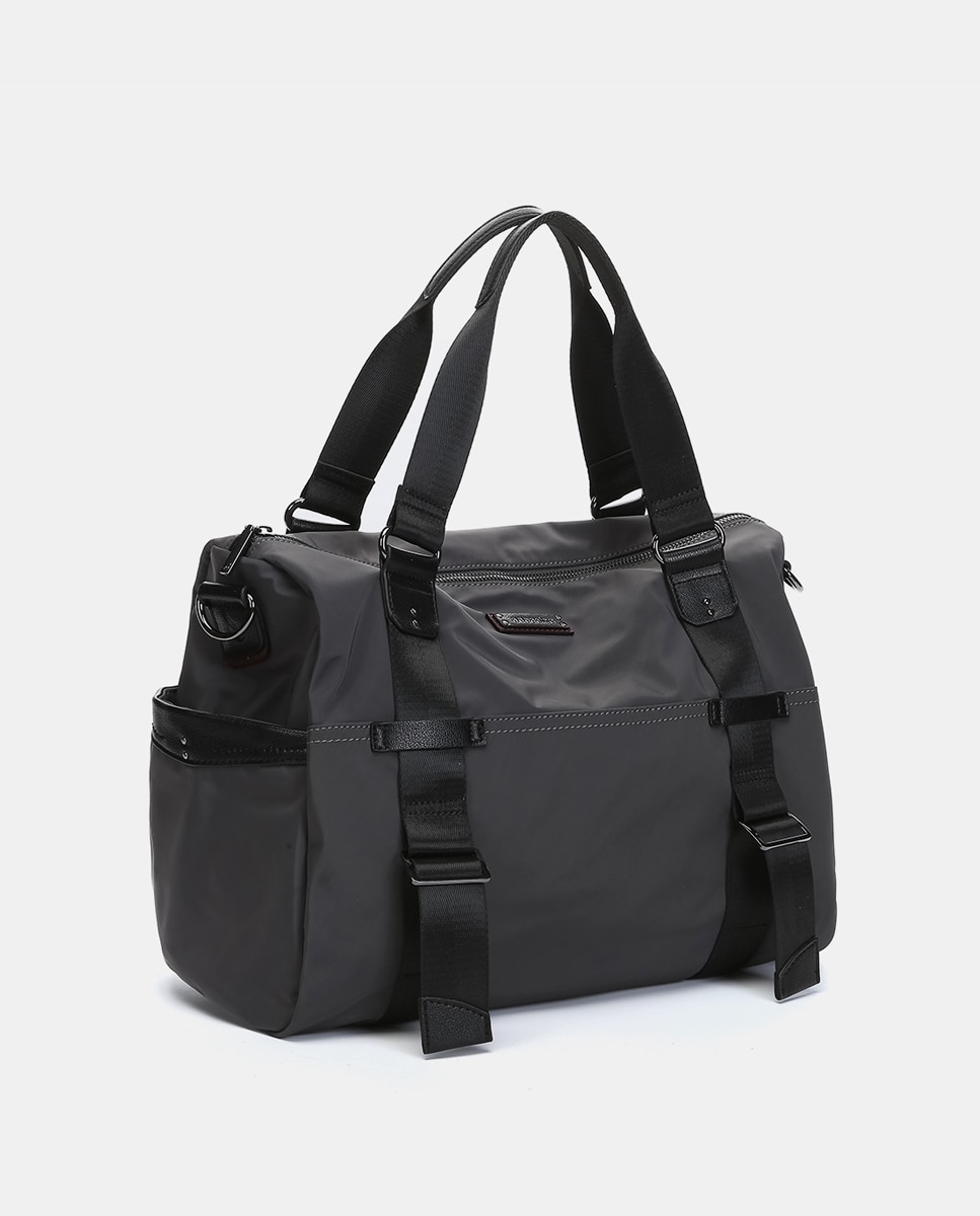 Mala Shopper Freedom em Materiais Reciclados Cinzento-4