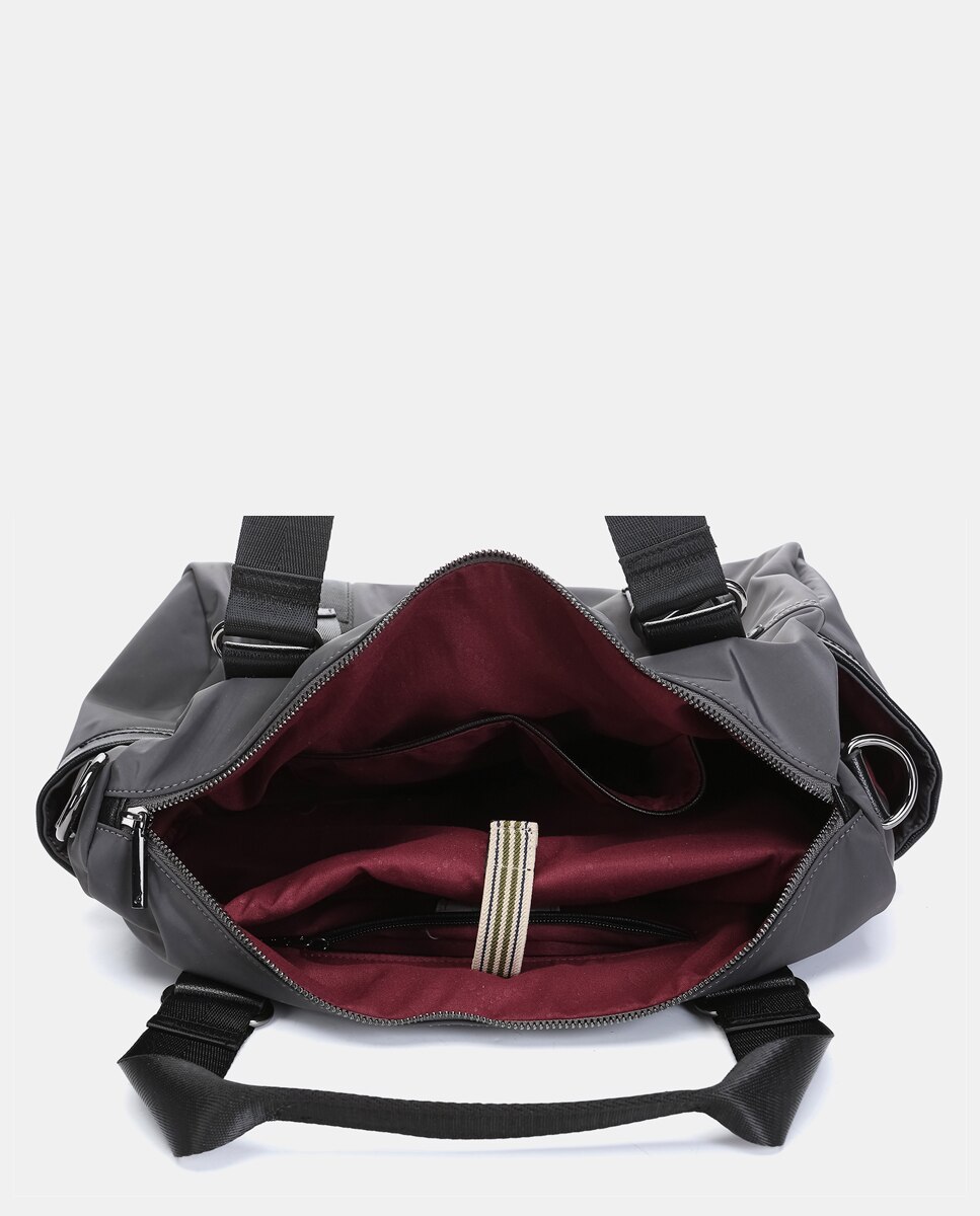 Mala Shopper Freedom em Materiais Reciclados Cinzento-6