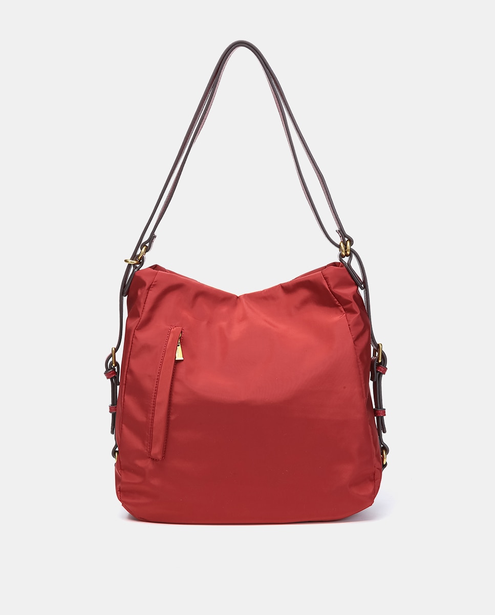 Mala de Ombro Multiposições Freedom em Materiais Reciclados Vermelho-3
