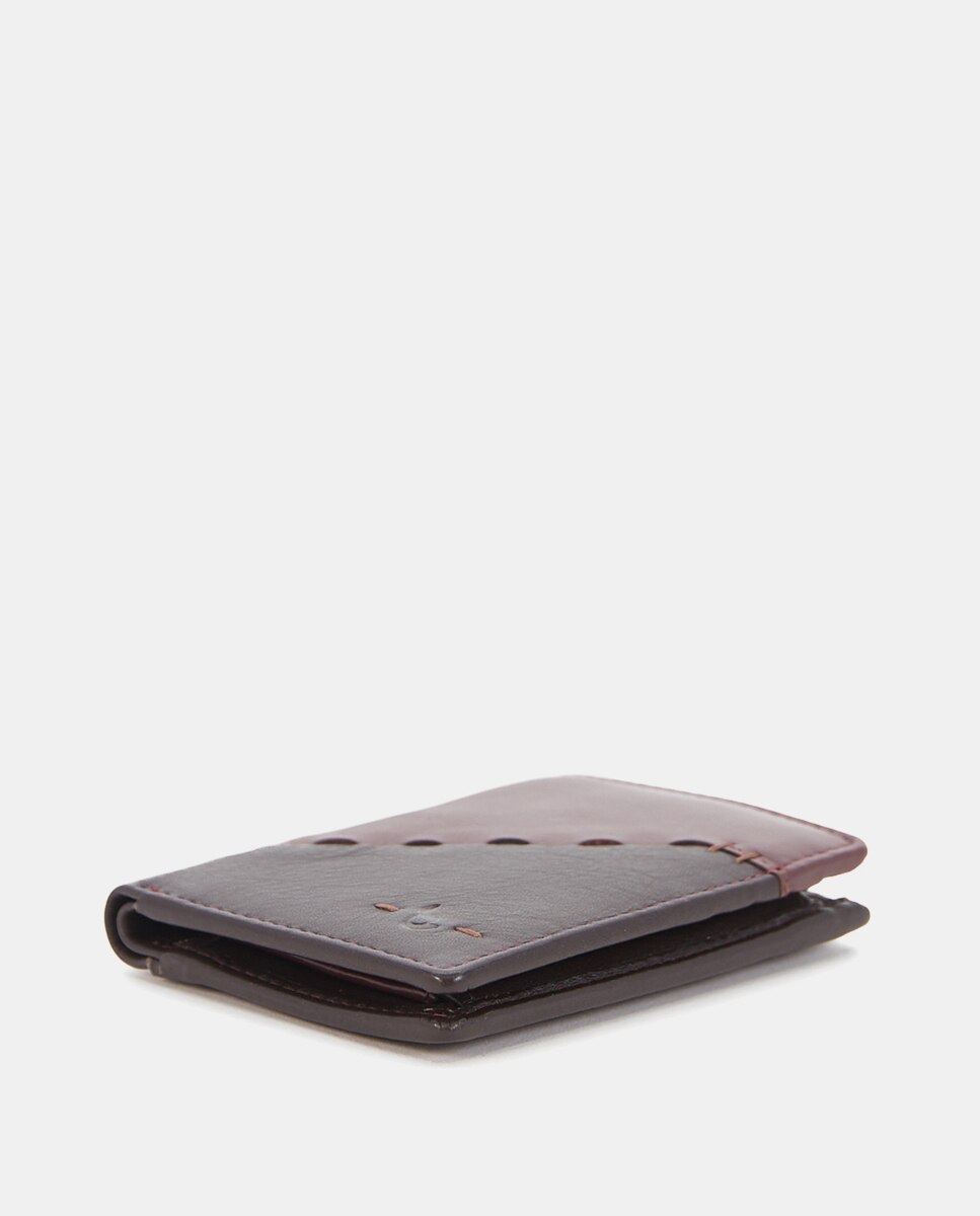 Carteira em Pele com Proteção Rfid Castanho-5