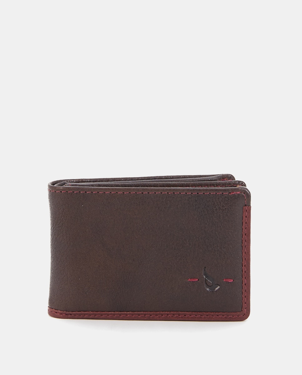 Imagem 0 de Carteira Pequena de Pele com Proteção Rfid