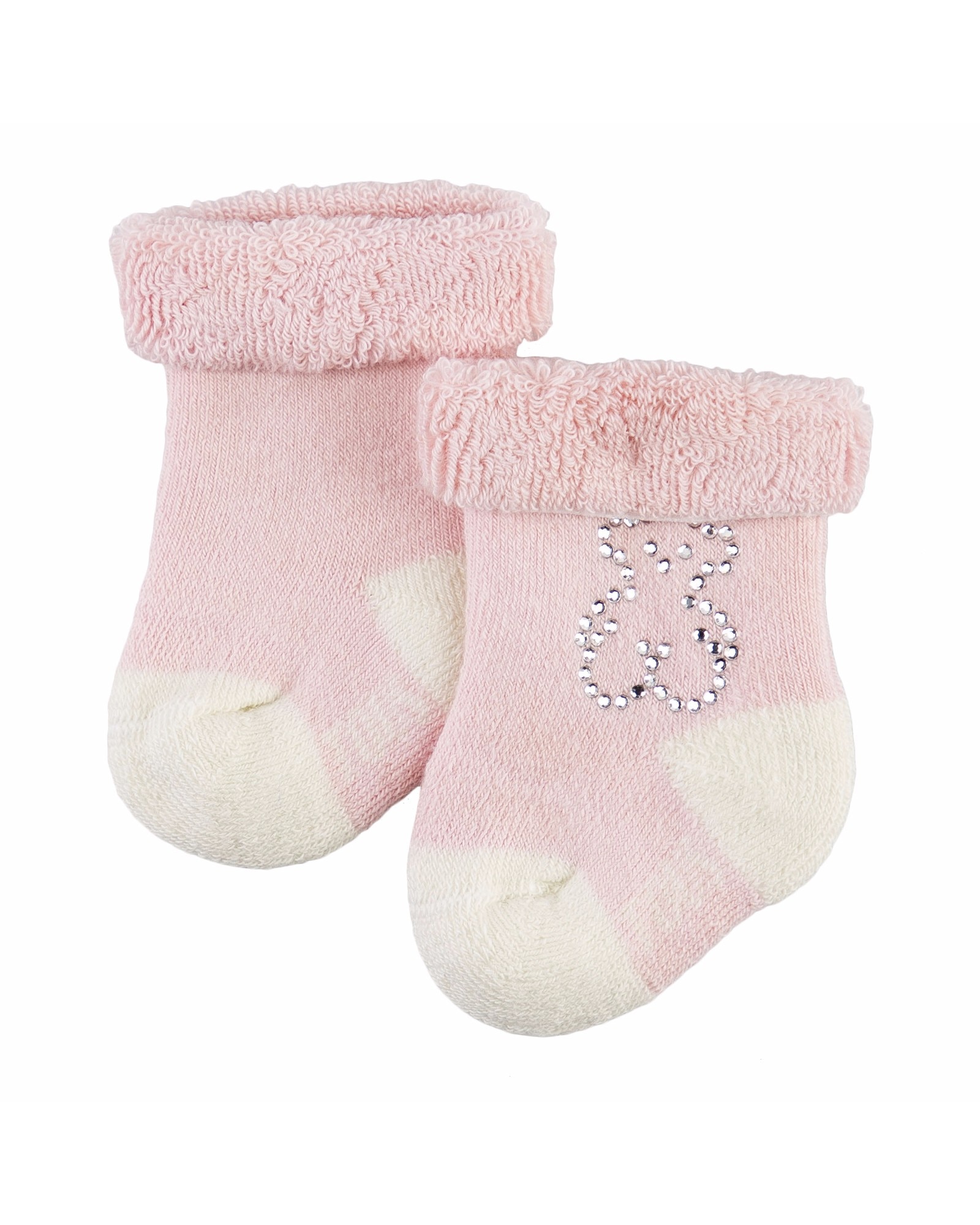 Pack de 2 Meias de Bebé com Strass em Rosa Tous Rosa-2
