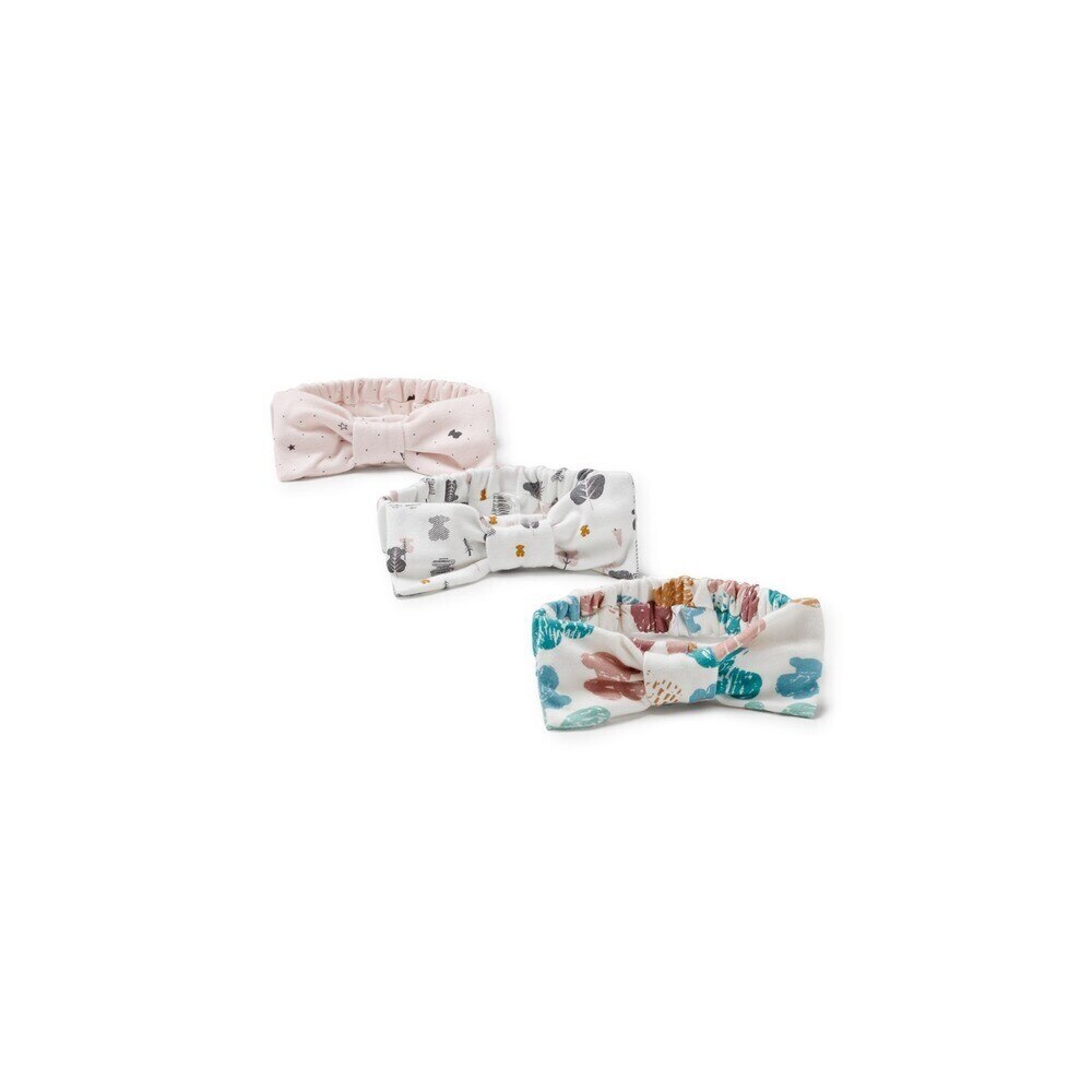Pack de diademas de bebé para menina com laço multiestampados Tous Multicolor-2