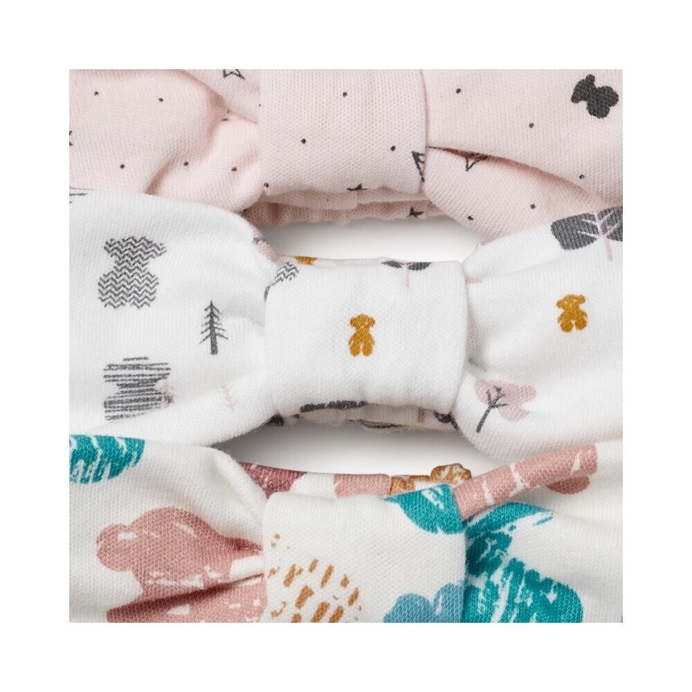 Pack de diademas de bebé para menina com laço multiestampados Tous Multicolor-3