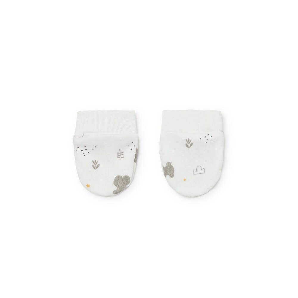 Conjunto de bebé recém-nascido, de algodão com Ursos e motivos da natureza Tous Branco-2