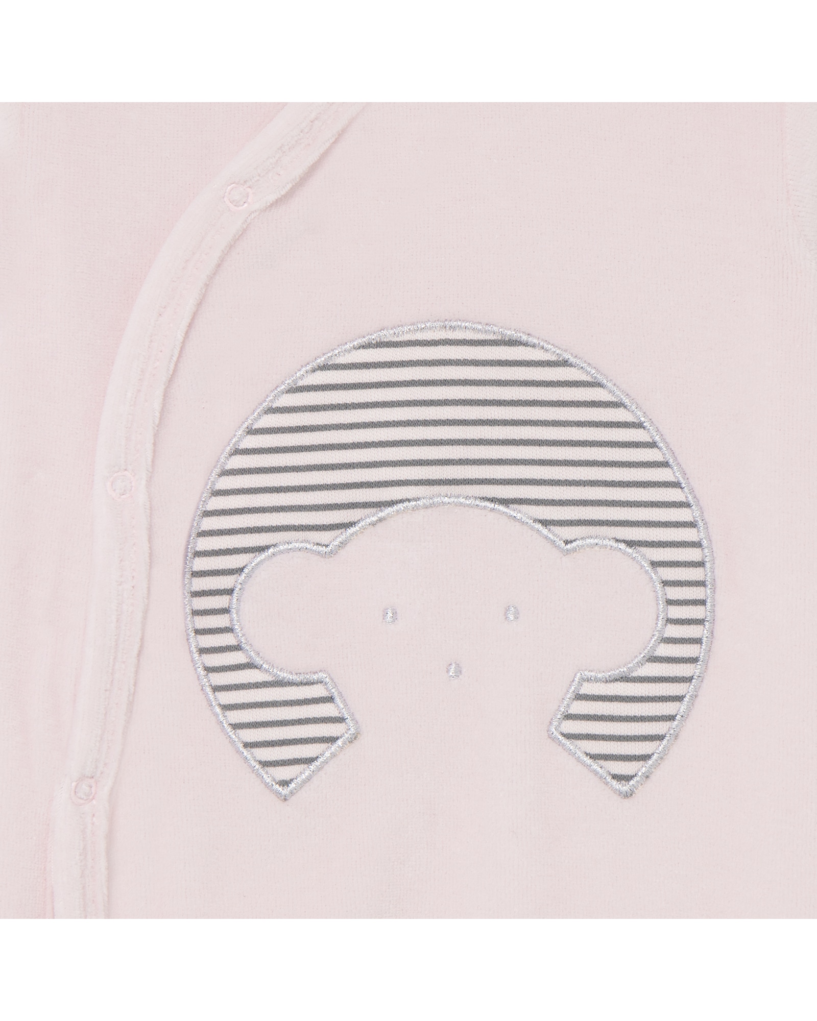 Babygrow de Bebé Cruzado com Silhueta de Urso Rosa Tous Rosa-3