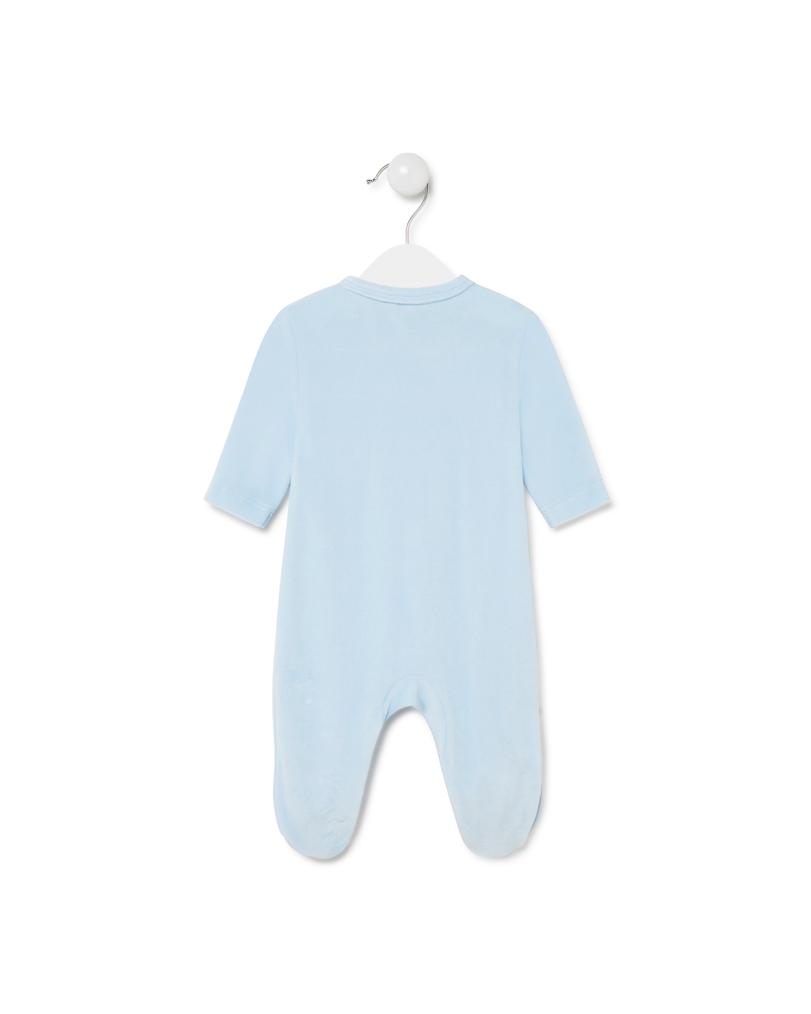 Babygrow de Bebé Cruzado com Silhueta de Urso em Azul Azul-2