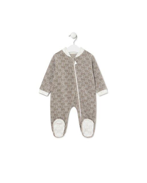 Babygrow de bebé com fecho-éclair com multi-Ursos