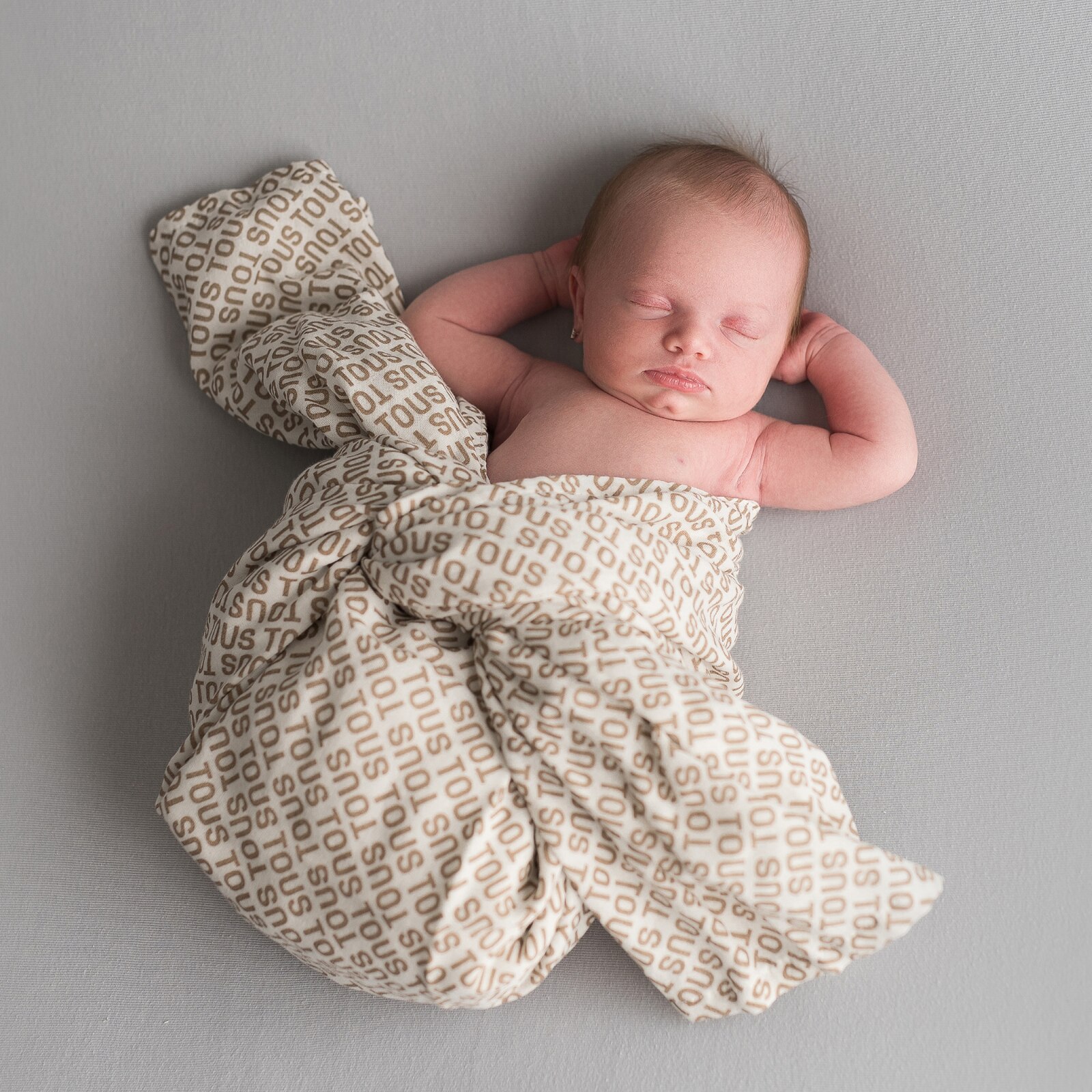 Muselina de Algodão 98x118 Cm Tous Baby com Logo Tous Laranja-4