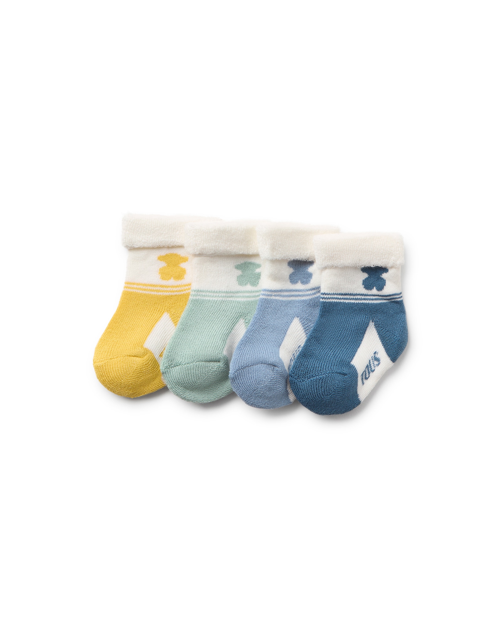 Imagem 0 de Pack de 4 Meias para Bebé Urso e Franjas