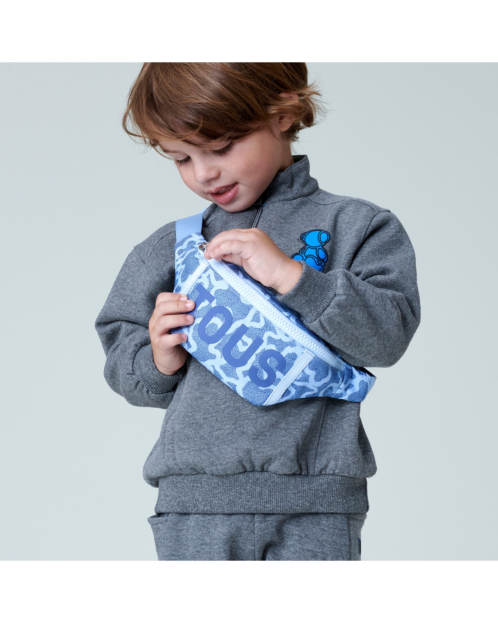 Bolsa de Cintura Infantil Estampada Kaos Tous Rosa-4