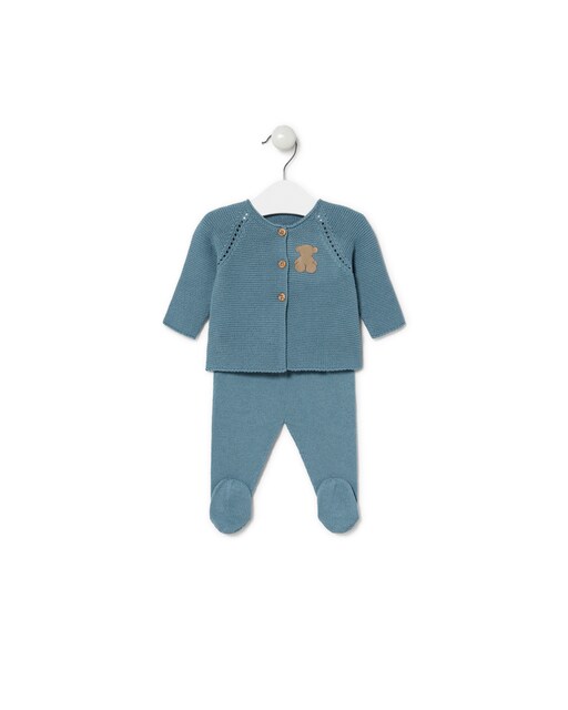 Imagem 0 de Conjunto de Malha para Bebé com Camisola e Polaina