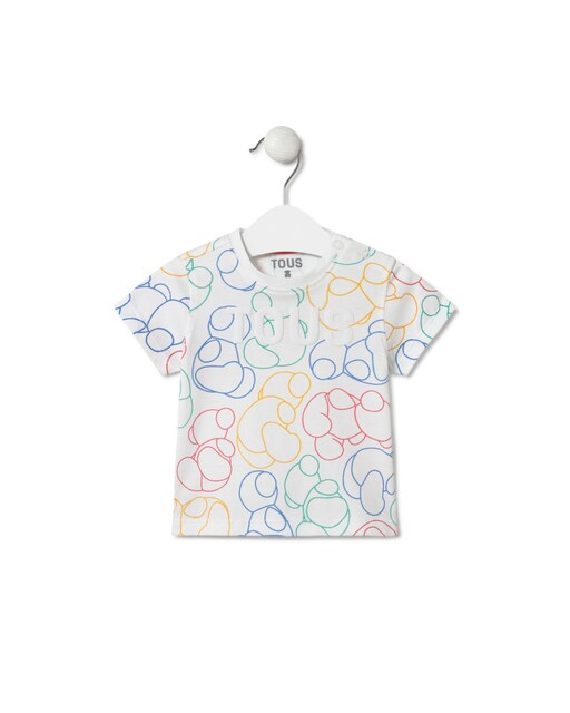 Imagem 0 de T-shirt para Bebé de Algodão com Bold Bear Multicolor