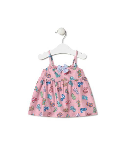 Imagem 0 de Vestido para Bebé de Alças Estampado Bold Bear Multicolor