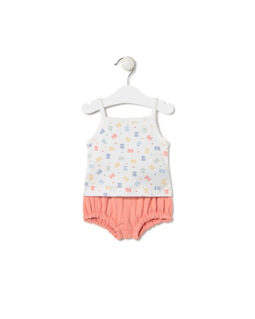 Imagem 0 de Conjunto para Bebé de T-shirt com Ursos Multicolor e Calções