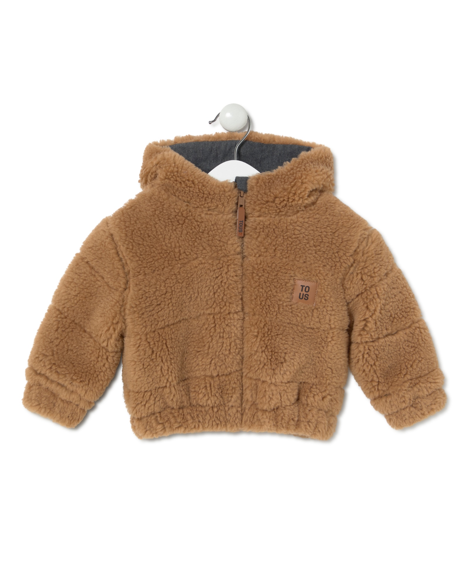 Imagem 0 de Sobretudo para Bebé com Capuz de Pelo de Ovelha