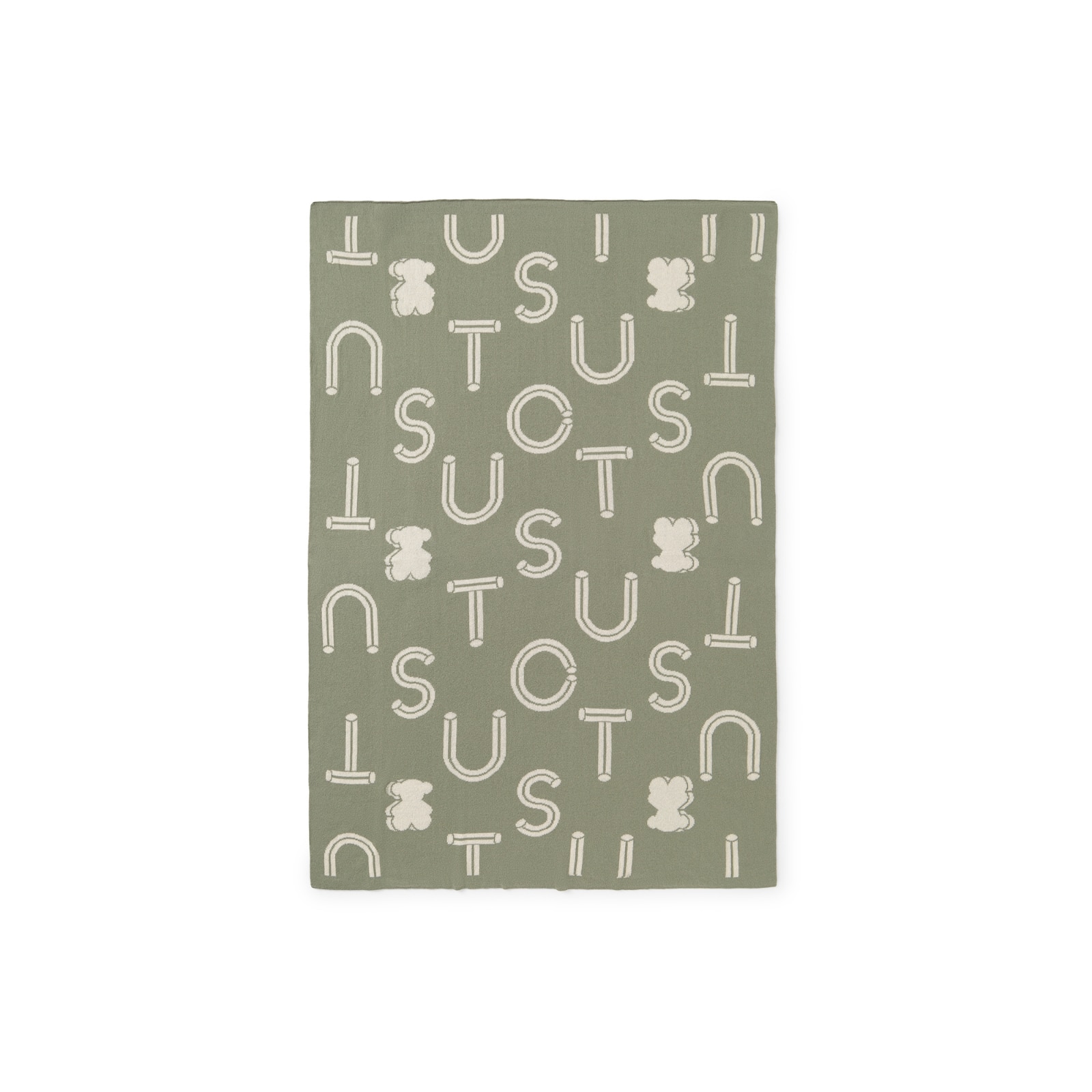 Imagem 0 de Manta para Mini Berço ou Berço 78x104 Cm Tous Baby com Ursos e Letras