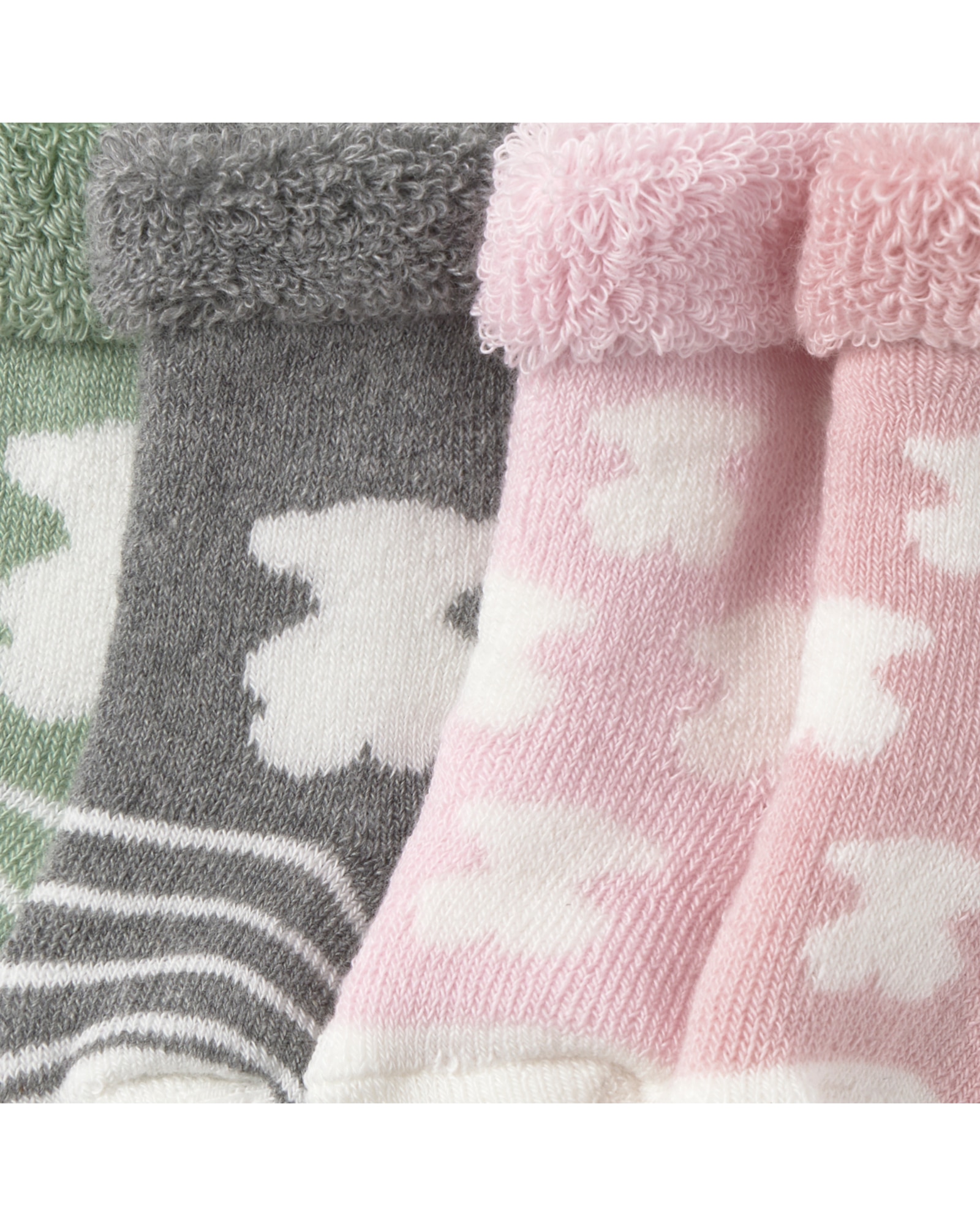 Pack de 4 Meias para Bebé com Ursos Multicolor-4