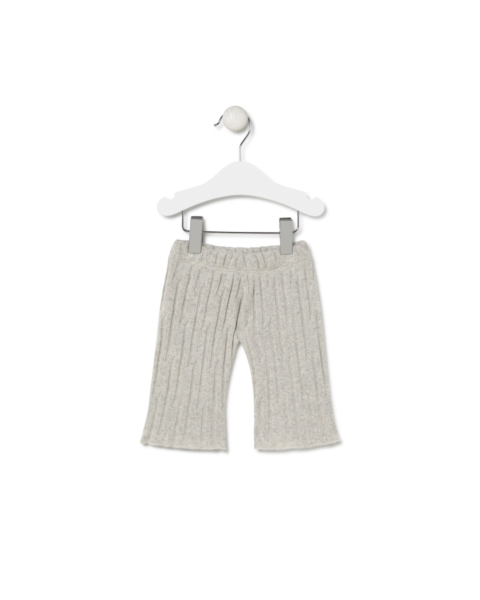 Conjunto para Bebé em Malha de Algodão com Urso Cinzento-claro-3