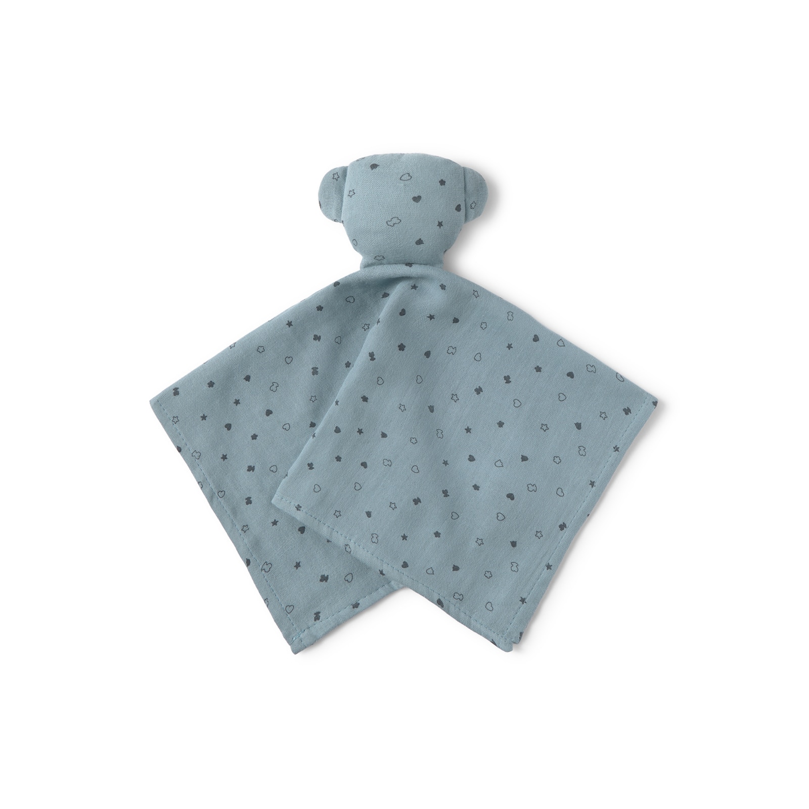 Imagem 0 de Doudou Tous Baby de Muselina Estampada com Ursos Estrelas e Corações