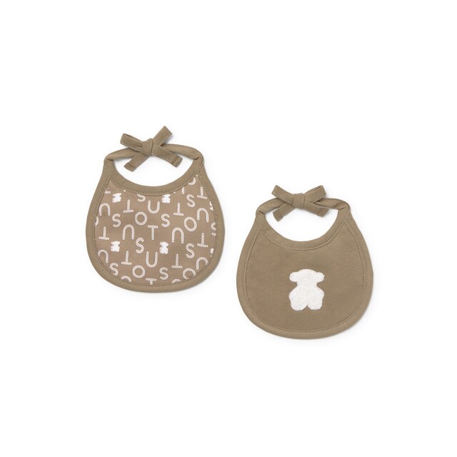 Imagem 0 de Pack de 2 Babetes Tous Baby de Algodão com Logo Tous Ursos e Letras