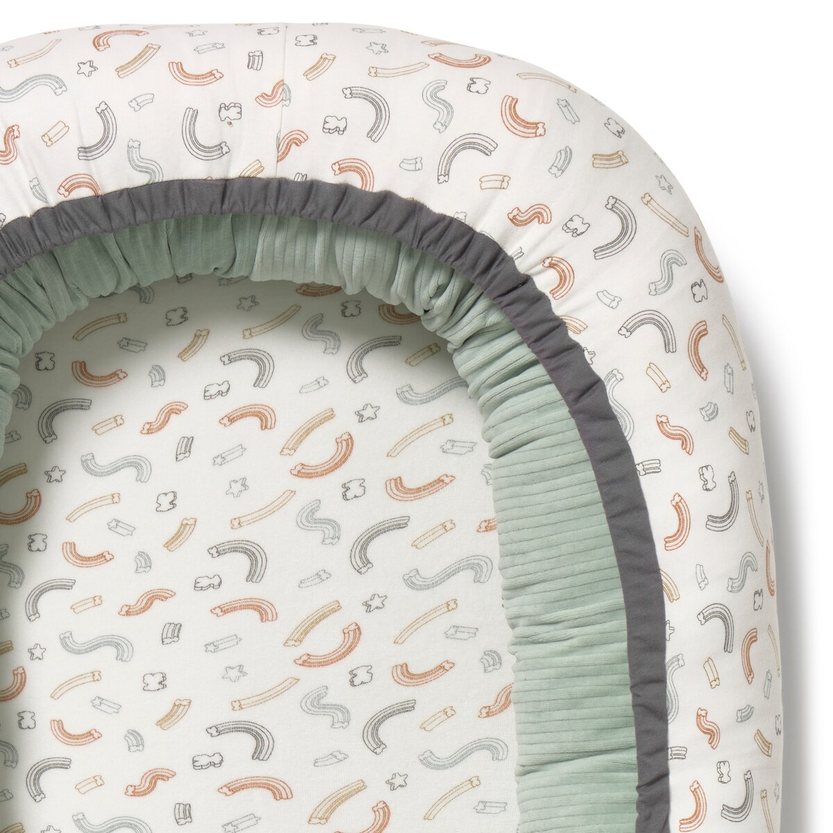 Ninho de Colecho Tous Baby de Algodão com Ursos e Estrelas Arco-íris Multicolor-3