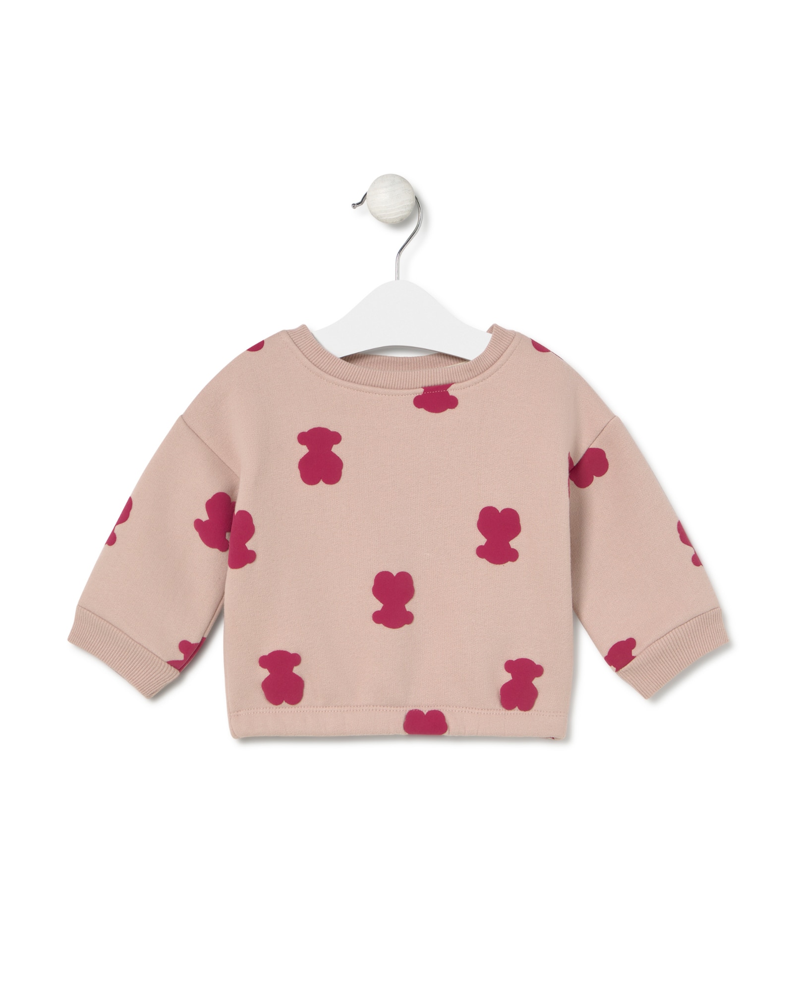 Imagem 0 de Sweatshirt para Bebé de Algodão com Ursos em Relevo