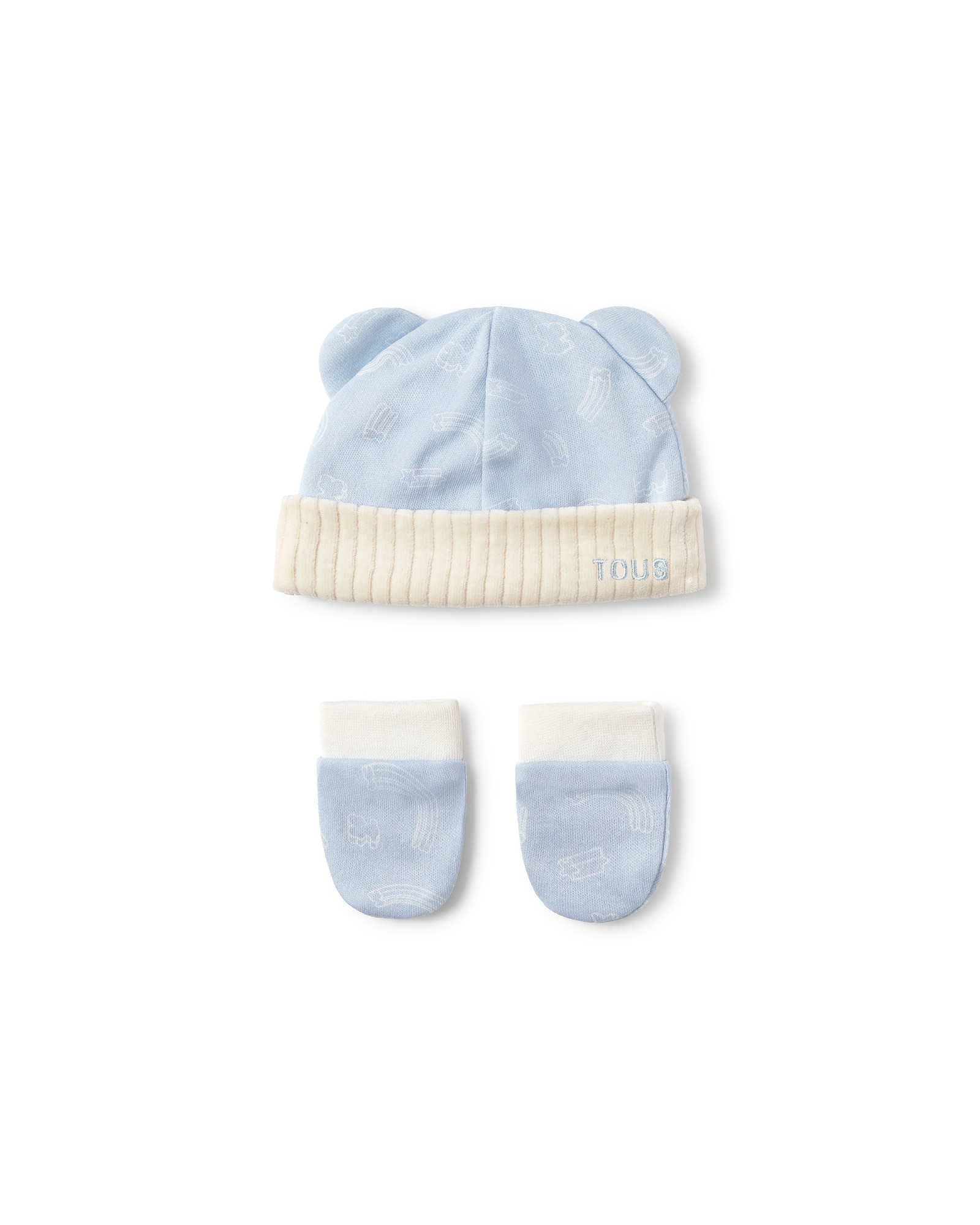 Imagem 0 de Conjunto para Bebé Recém-nascido de Algodão com Ursos e Estrelas Arco-íris