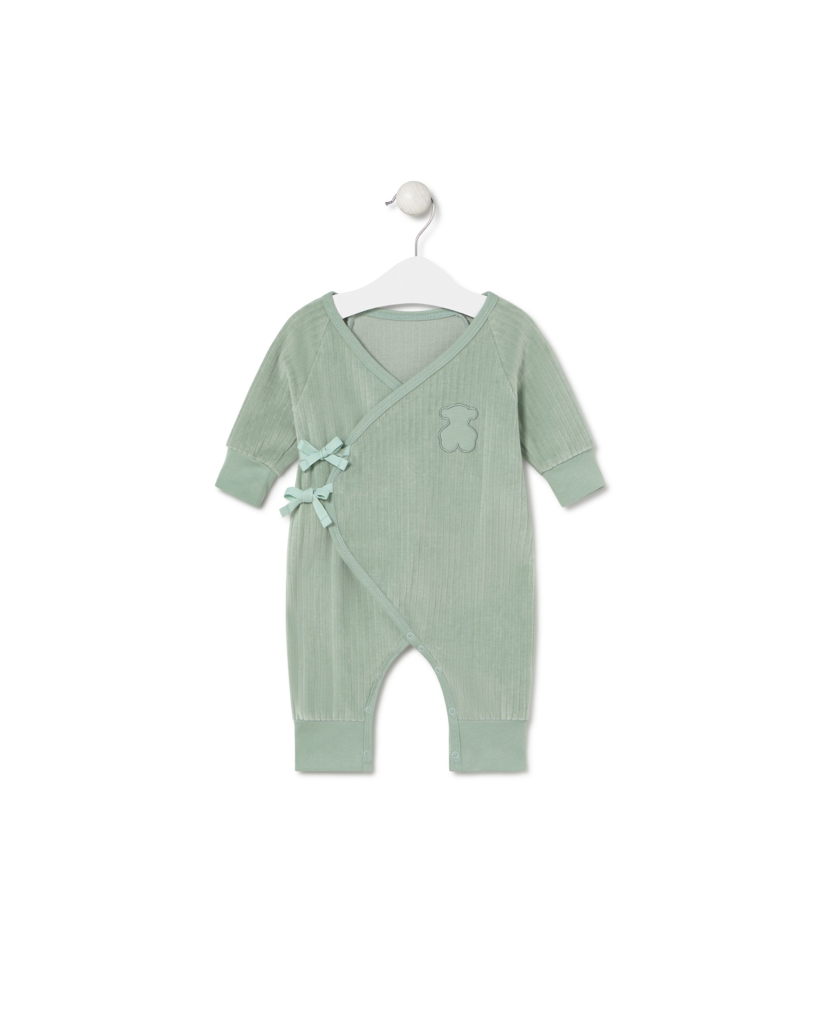 Imagem 0 de Babygrow sem Pés para Bebé Cruzado em Algodão Tundosado Canelado