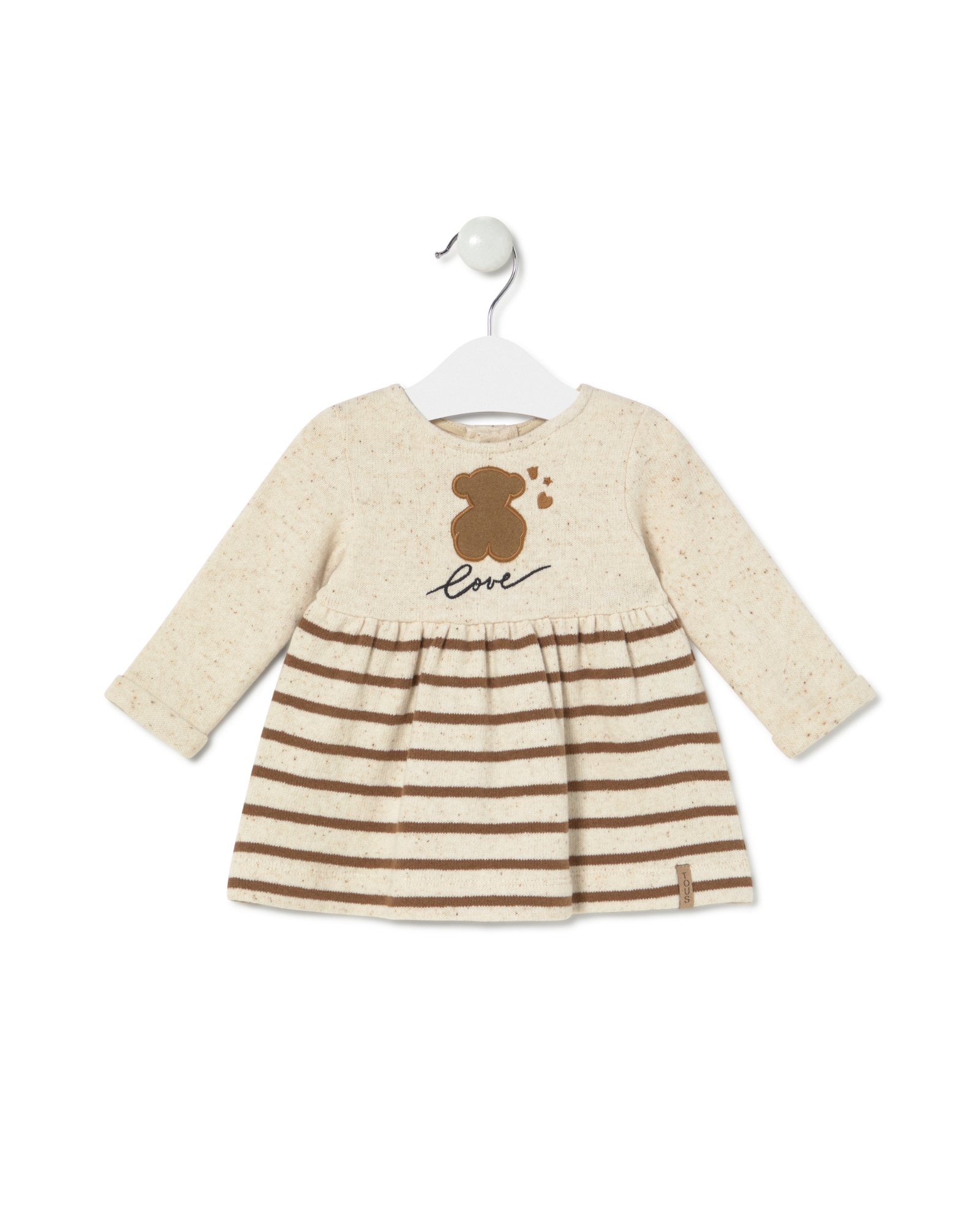 Imagem 0 de Vestido para Bebé Evasé Liso e Às Riscas