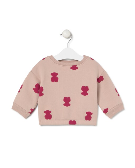 Imagem 0 de Sweatshirt para Bebé de Algodão com Ursos em Relevo