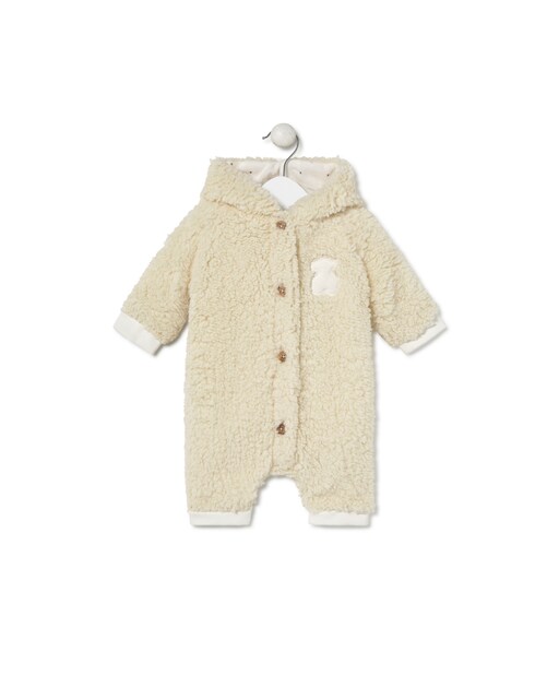 Imagem 0 de Macacão Curto para Bebé com Orelhas e Capuz de Pelo Curto