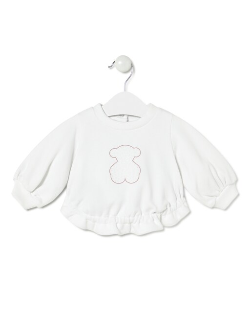 Imagem 0 de T-shirt para Bebé de Algodão com Urso de Lantejoulas