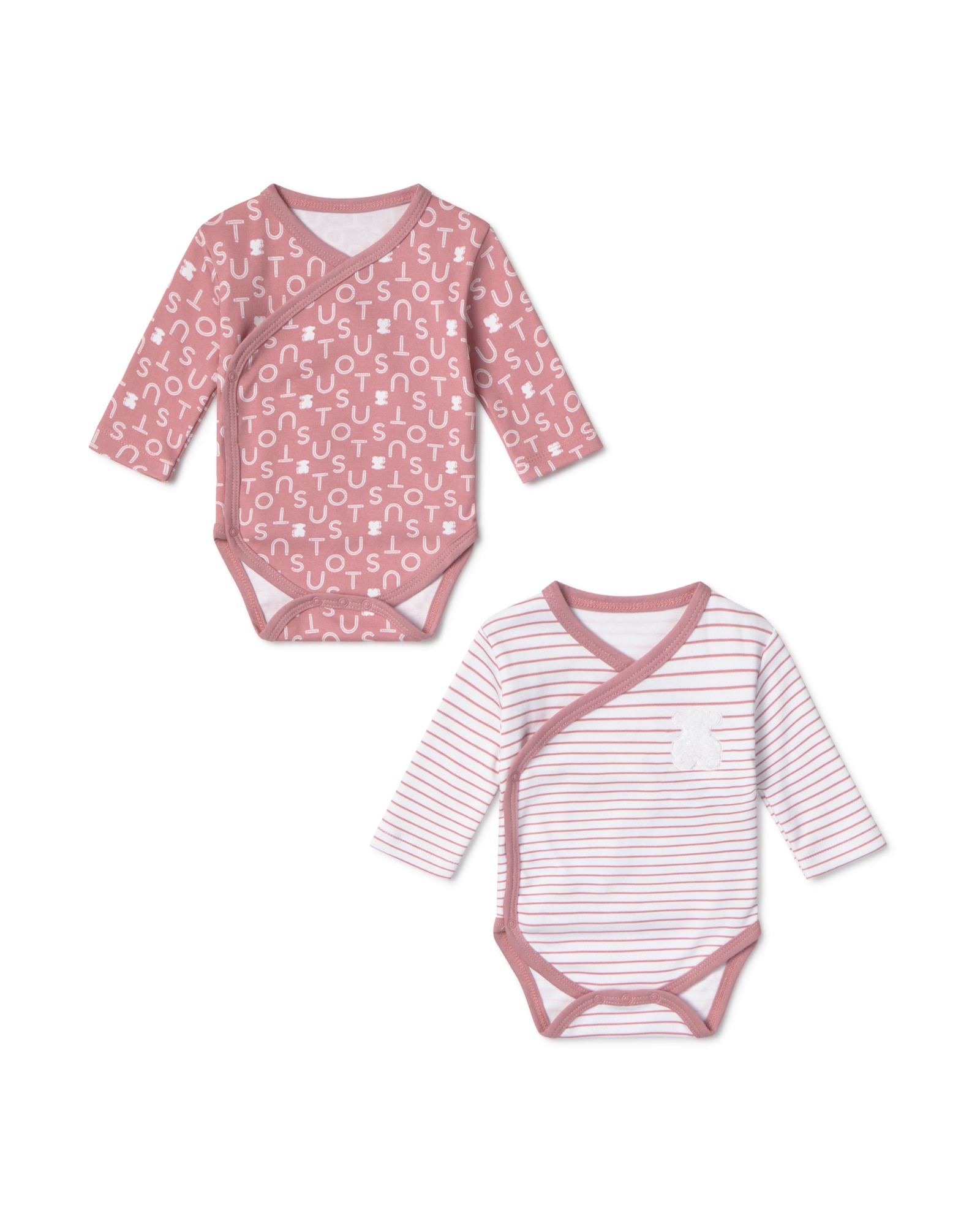 Imagem 0 de Pack de Bodies para Bebé em Algodão Estampado e Às Riscas