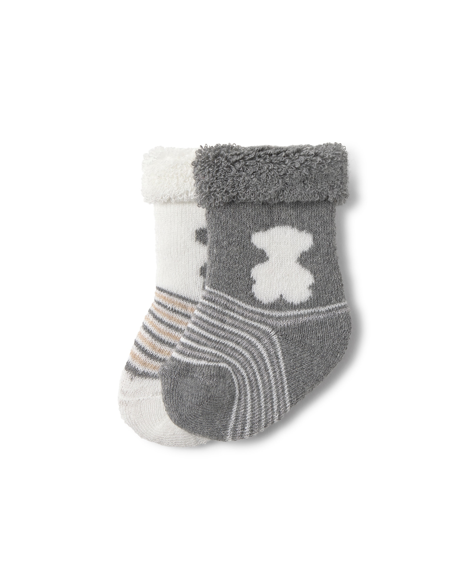 Imagem 0 de Pack de 2 Meias para Bebé com Ursos e Riscas