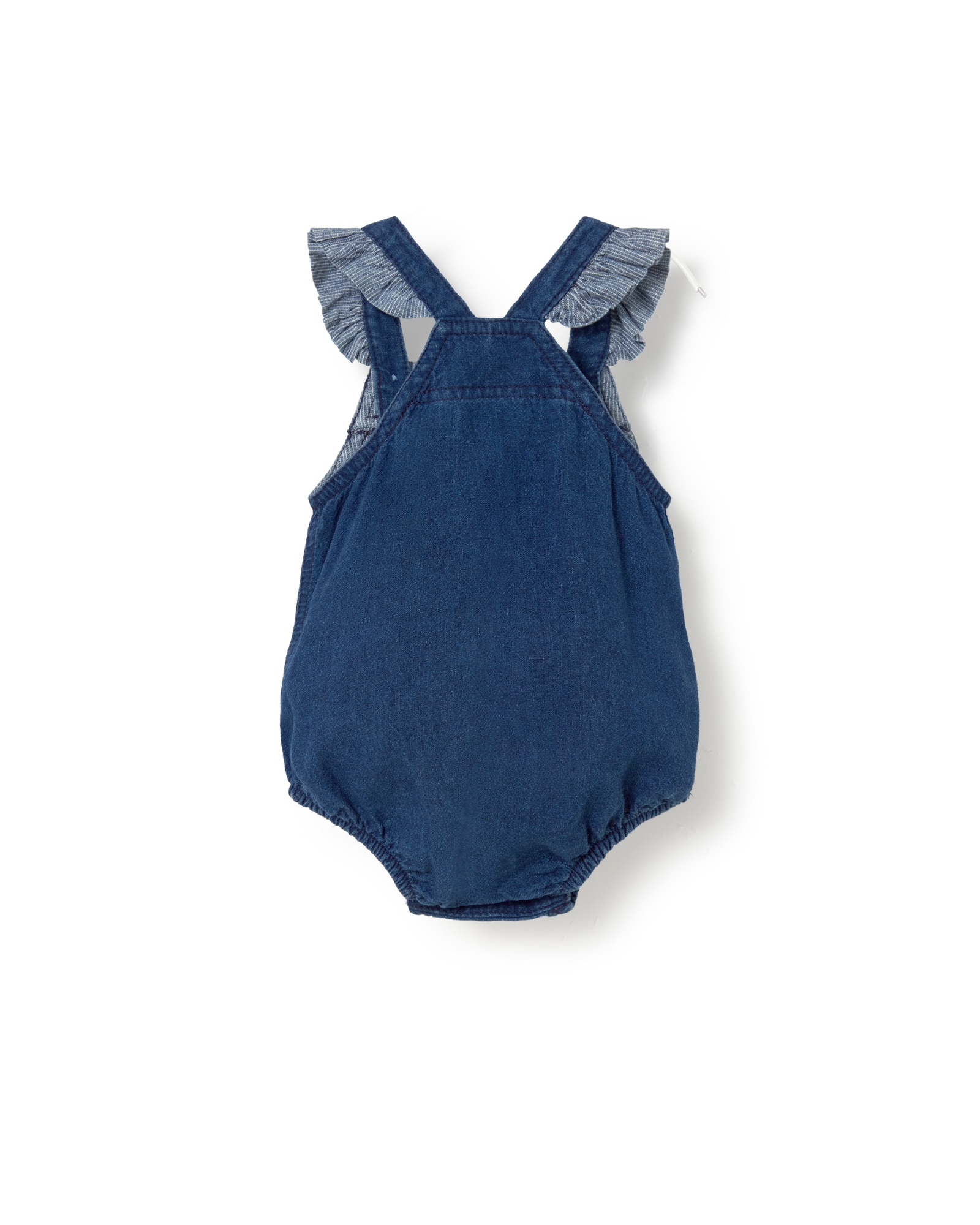 Ranita para Bebé Lisa com Folhos Às Riscas nas Alças Tous Azul-marinho-2