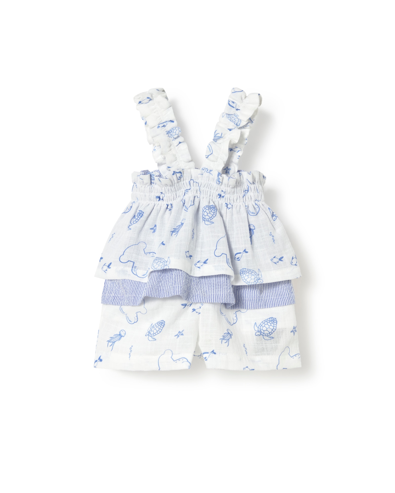 Imagem 0 de Conjunto para Bebé em Algodão com Estampado Marinho e Ursos