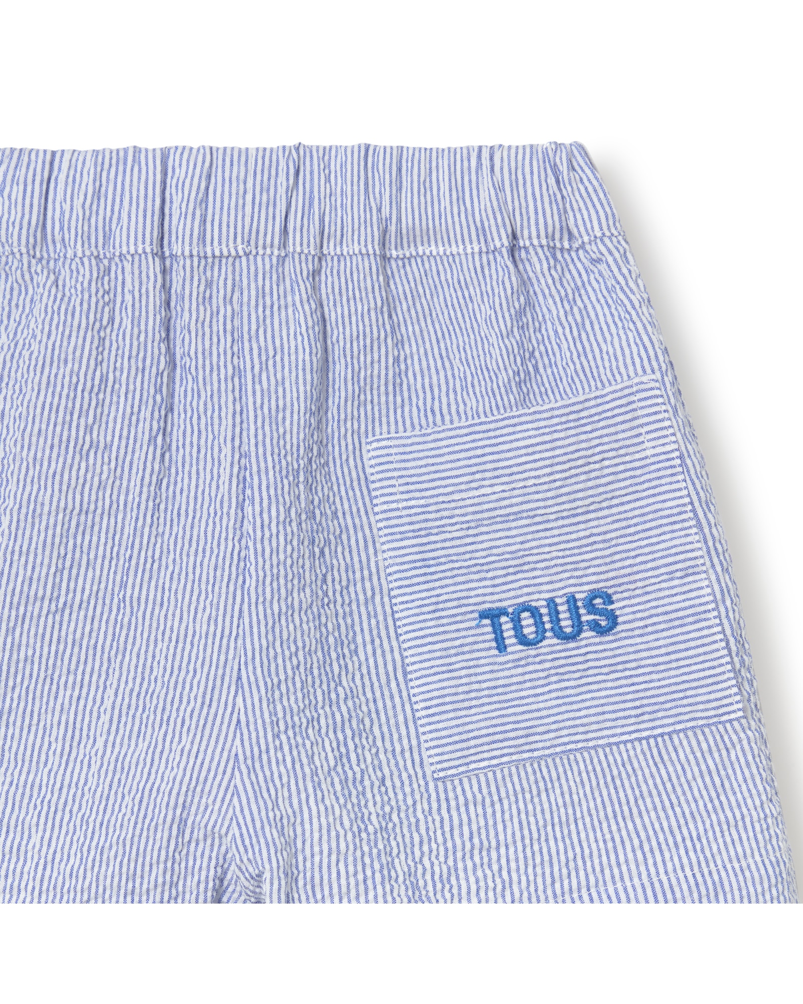 Conjunto Infantil em Algodão com Estampado Marinho e Riscas Tous Azul / Branco-4