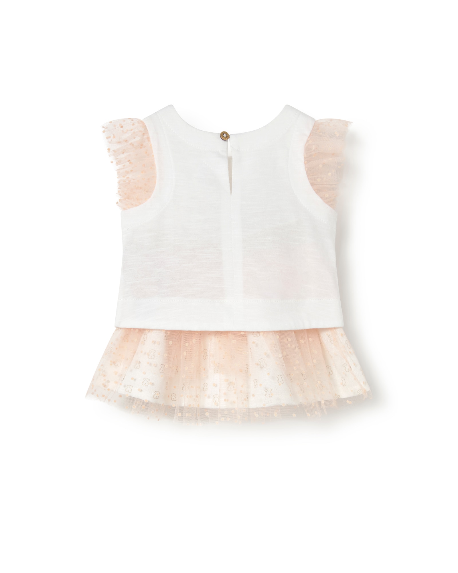 Conjunto para Bebé de T-shirt em Algodão e Saia de Tule Tous Natural-2